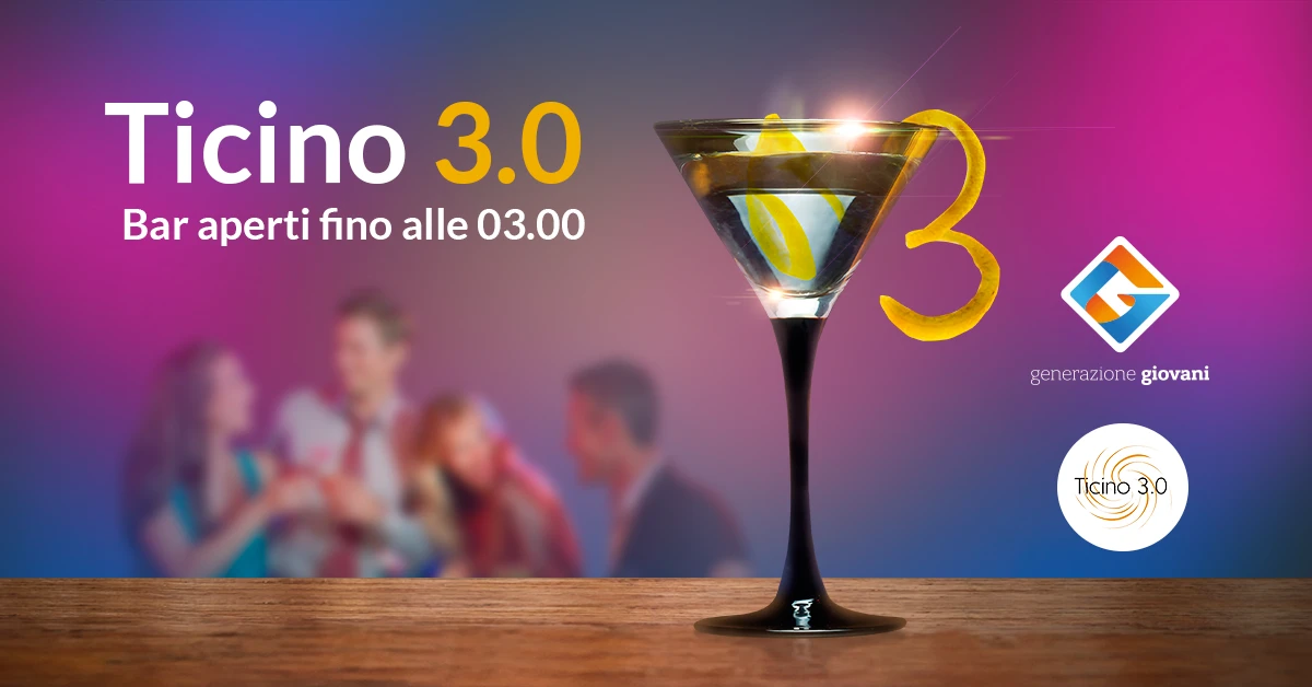 Iniziativa Ticino 3.0 "Bar aperti fino alle 3.00" - controprogetto